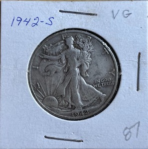 1942-S Walking Liberty Half Dollar