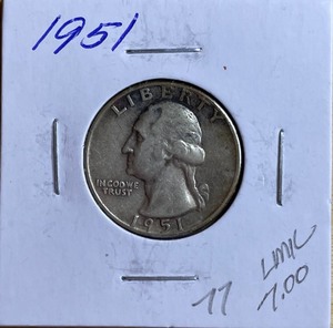 1951 Washington Silver Quarter