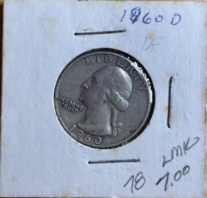 1960-D Washington Silver Quarter