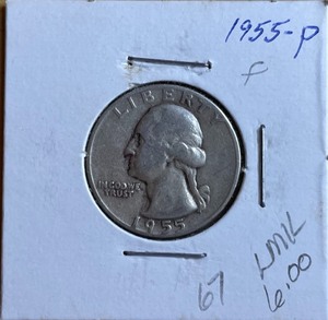 1955 Washington Silver Quarter