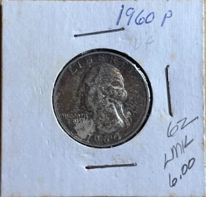 1960 Washington Silver Quarter