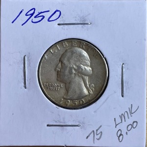 1950 Washington Silver Quarter