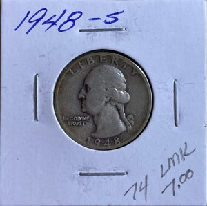 1948-S Washington Silver Quarter