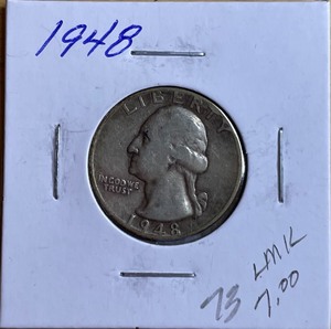 1948 Washington Silver Quarter