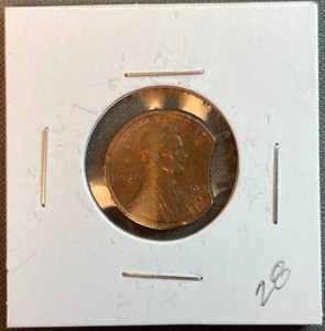 198 Clipped Lincoln Cent Error