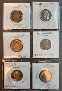 Six Different ProofRegular Nickels