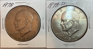 Eisenhower Dollars - 1978 & 1978-D