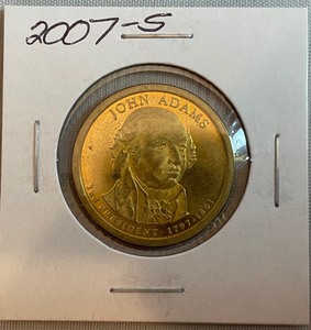 2007-S John Adams Presidential Dollar