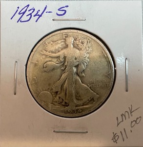 1934-S Walking Liberty Half Dollar