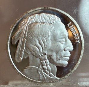 One Troy Ounce Silver Round  -