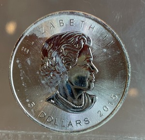 One Troy Ounce Canadian Silver Maple Leaf -