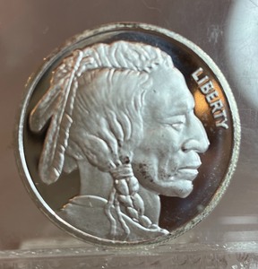 One Troy Ounce Silver Round -