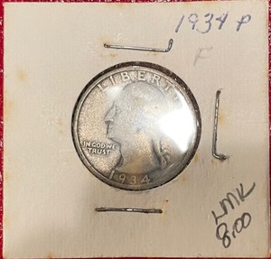 1934 Washington Silver Quarter