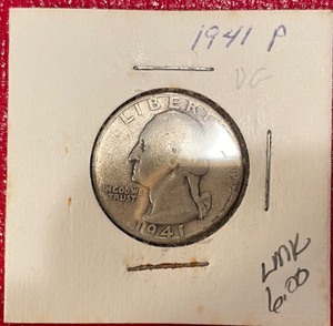 1941 Washington Silver Quarter