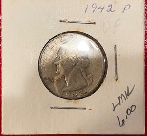 1942 Washington Silver Quarter