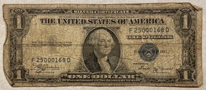 1935B Dollar Silver Certificate - F25000168D