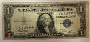 1935 B Silver Certificate - I 31215130 D