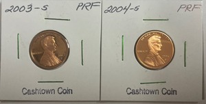 Two Different Lincoln Proofs - 2003-S & 2004-S