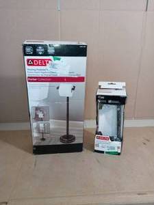 Porter Toilet Paper Holder & Portman Toilet Paper Holder  by Delta - not used