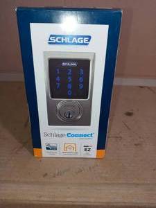 Century Satin Nickel Connect Smart Door Lock with Alarm- open box not used