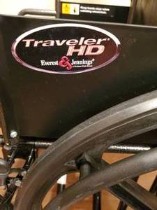 lot 71 image: Everest & Jennings Traveler HD Wheel Chair (New)