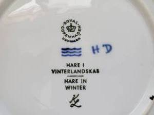 lot 82 image: Royal Copenhagen Hare in Winter 1971 Plate