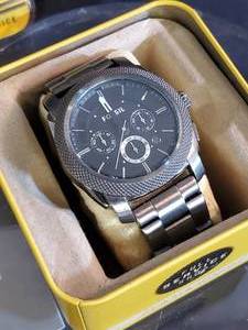 Mens Fossil Stainless Steel Divers Watch