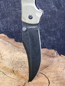USMC Locking Scorching Sands G-10 Clip Point Folding Knife