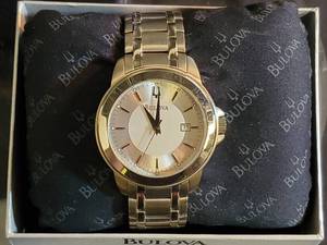Mens Stainless Steel Watch by Bulova