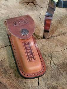 Trapper Pocket Knife by Case with Sheath
