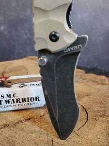 USMC Locking Desert Warrior Assisted Open Folding Knife