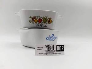 Rare Vintage 1970s Corning Ware Casseroles
