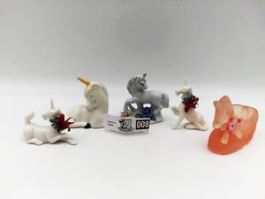 Set of 5 Vintage Unicorn Figurines