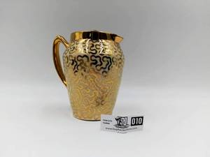 Vintage 1950s Sudlow Porcelain Gold Gild Teapot