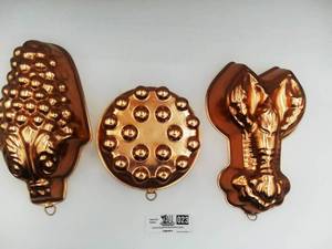 Vintage Copper Jell-O Molds