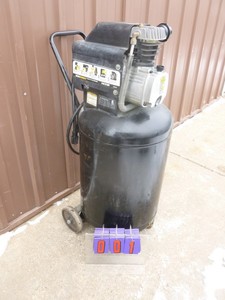 Central Pneumatic 21 gallon air compressor. Pumps to 40lbs only. For parts or repair. As shown.