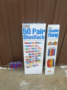 Qty of 2 shoeclothes racks. As shown.