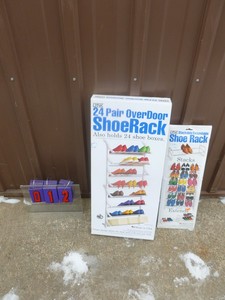 Qty of 2 shoeclothes racks. As shown.