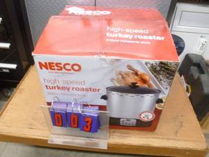 Nesco hispeed turkey roaster. Appears to be used once. As shown.
