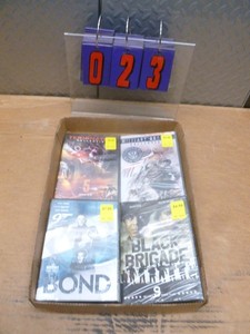 Flat of 4 dvds action adventure. As shown.