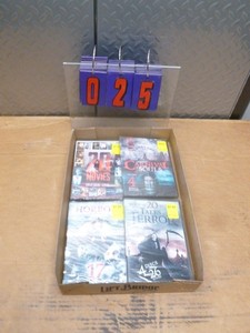 Flat of classic horror dvds. As shown.