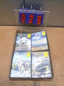 Flat of outdoor animal dvds. As shown.