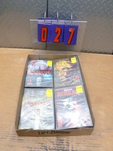 Flat of 4 dvds horror. As shown.