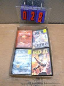 Flat of action dvds. As shown.