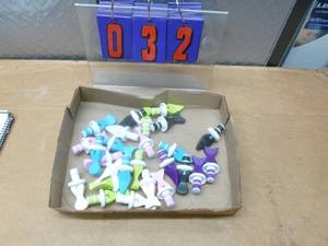 Flat of new bottle stoppers. As shown.