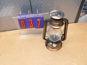 Vintage style bronze colored lantern. Appears new. As shown.