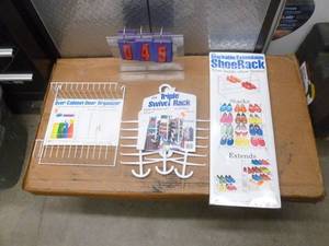 Qty of 3 assorted househod racks. As shown.