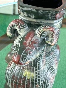 lot 14 image: Decorative Figural VasePlanter