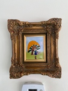 lot 16 image: Framed Tile ArtEnamel by Mimi