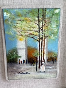 lot 17 image: Framed Artwork - Tile Art